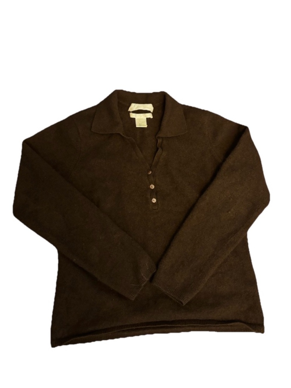 Geneva Women's Cashmere Dark Brown Sweater Size Large
